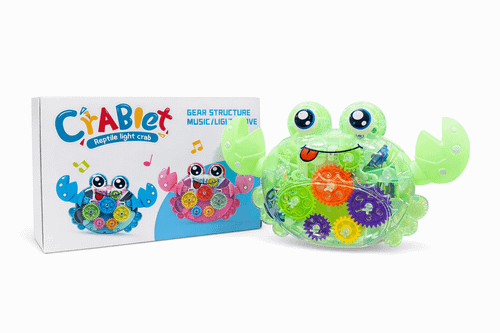 اسباببازی خرچنگ موزیکال چراغدار چرخدندهای مدل CrABlet